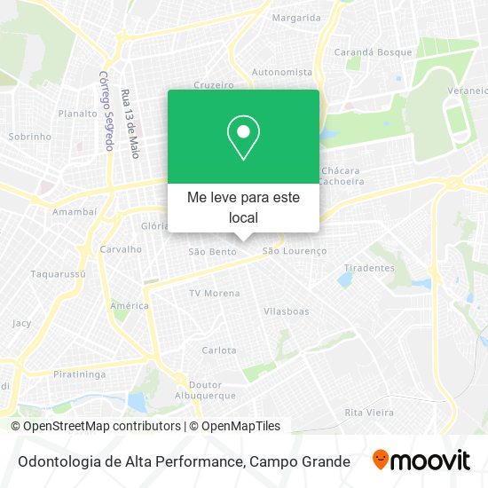 Odontologia de Alta Performance mapa