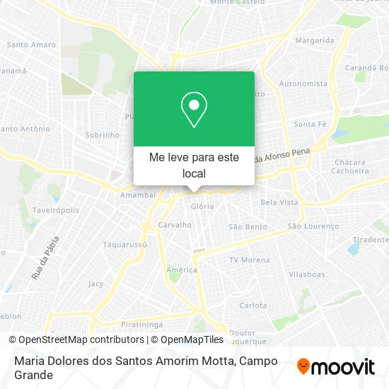 Maria Dolores dos Santos Amorim Motta mapa