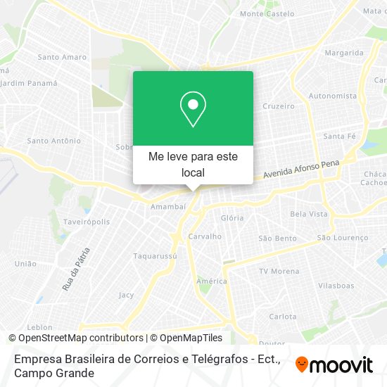 Empresa Brasileira de Correios e Telégrafos - Ect. mapa