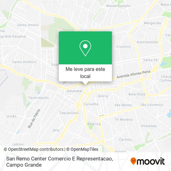 San Remo Center Comercio E Representacao mapa