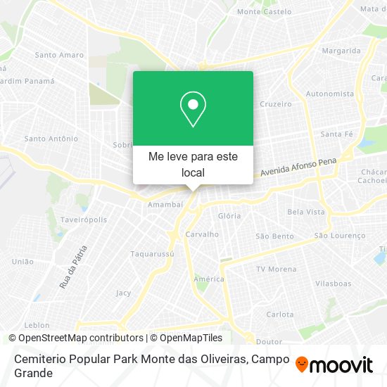 Cemiterio Popular Park Monte das Oliveiras mapa
