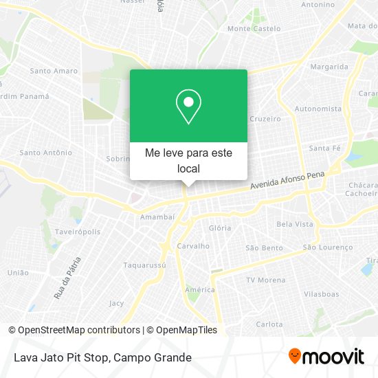 Lava Jato Pit Stop mapa