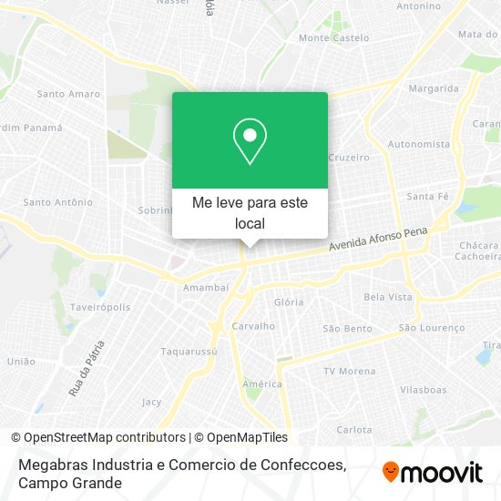 Megabras Industria e Comercio de Confeccoes mapa