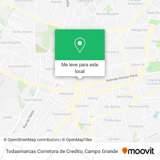 Todasmarcas Corretora de Credito mapa