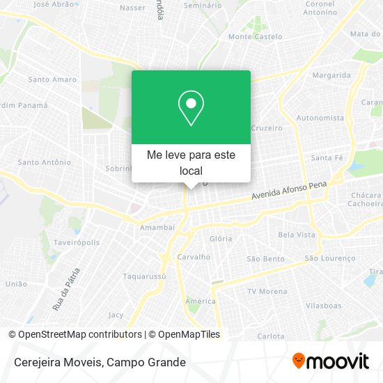 Cerejeira Moveis mapa