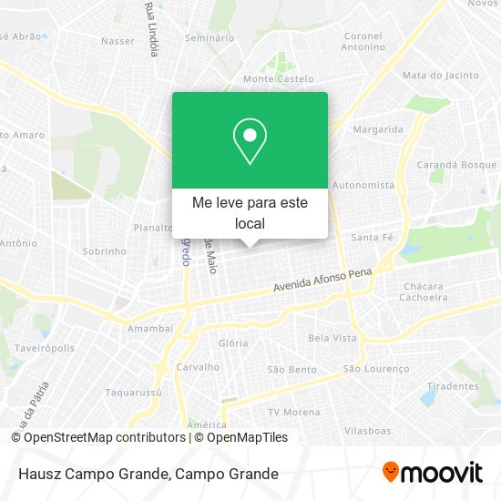 Hausz Campo Grande mapa