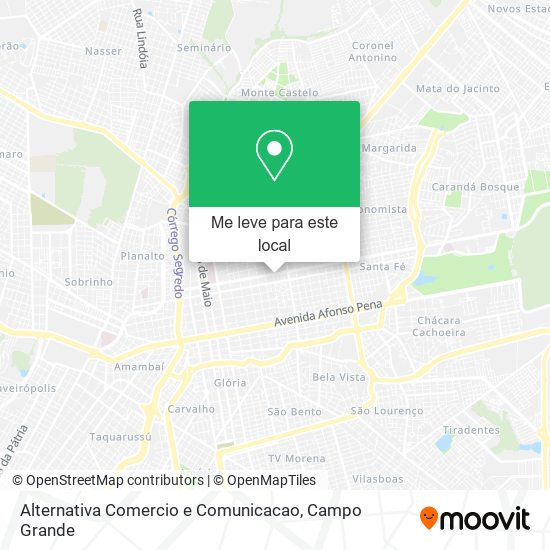 Alternativa Comercio e Comunicacao mapa