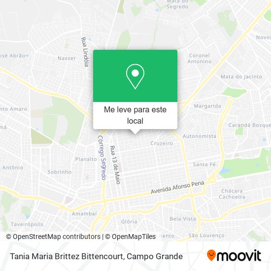 Tania Maria Brittez Bittencourt mapa