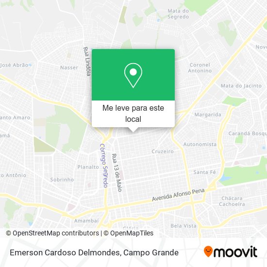 Emerson Cardoso Delmondes mapa