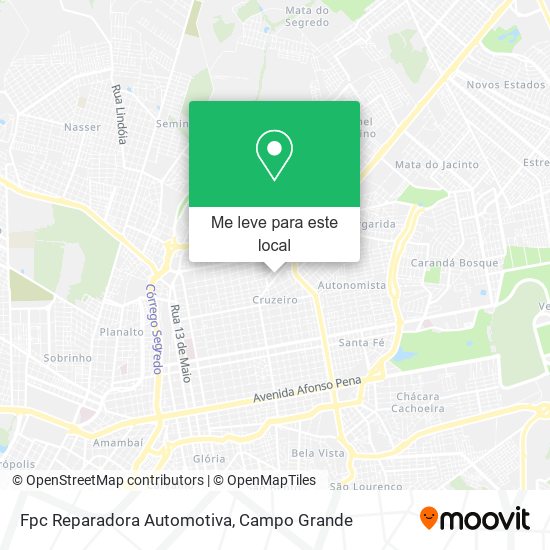 Fpc Reparadora Automotiva mapa