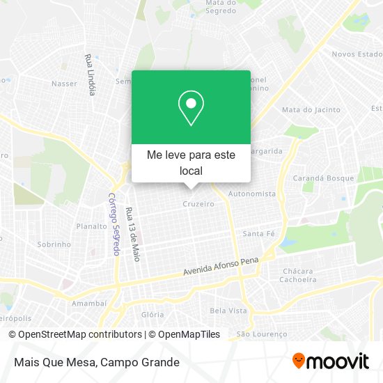 Mais Que Mesa mapa