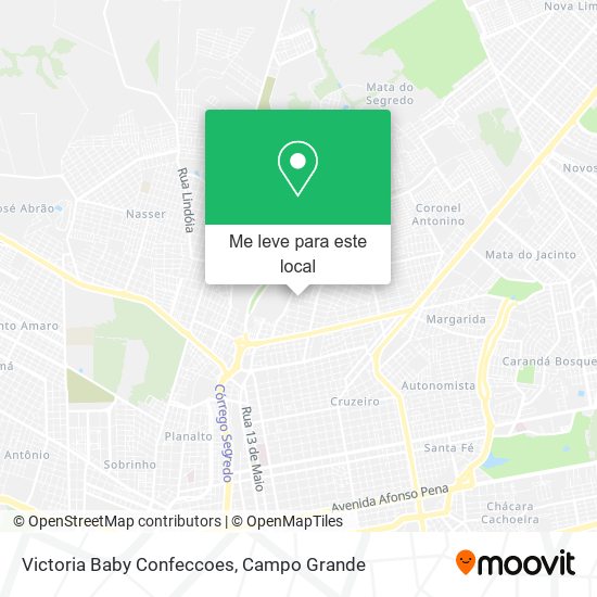 Victoria Baby Confeccoes mapa