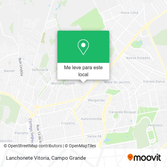 Lanchonete Vitoria mapa