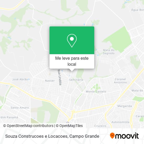 Souza Construcoes e Locacoes mapa