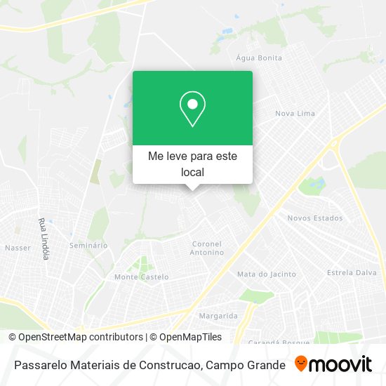 Passarelo Materiais de Construcao mapa