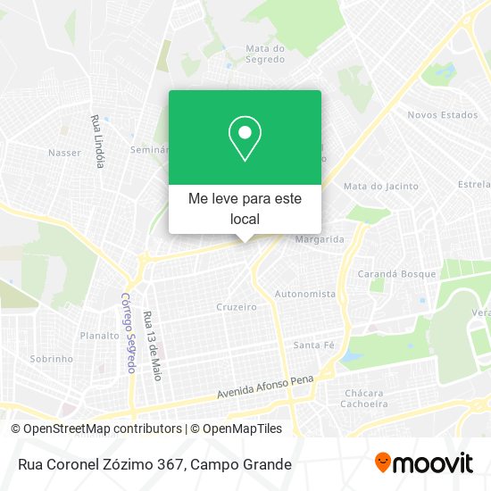 Rua Coronel Zózimo 367 mapa