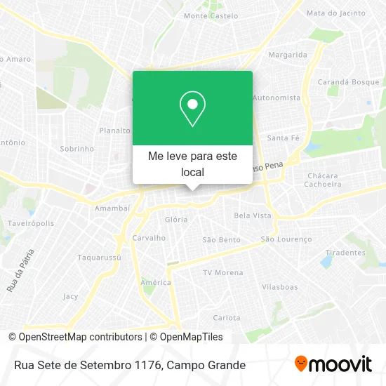 Rua Sete de Setembro 1176 mapa