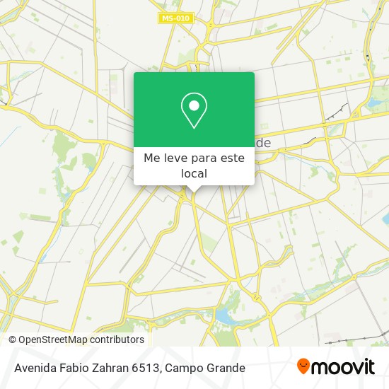 Avenida Fabio Zahran 6513 mapa