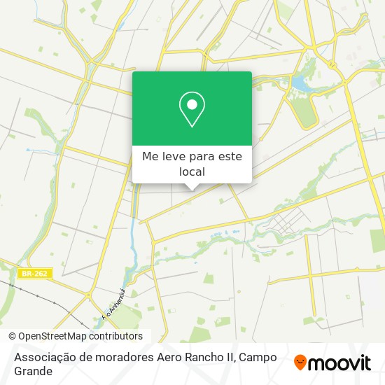 Associação de moradores Aero Rancho II mapa