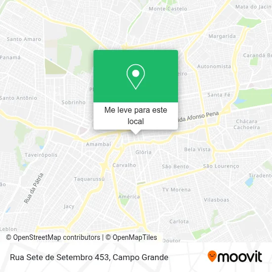 Rua Sete de Setembro 453 mapa