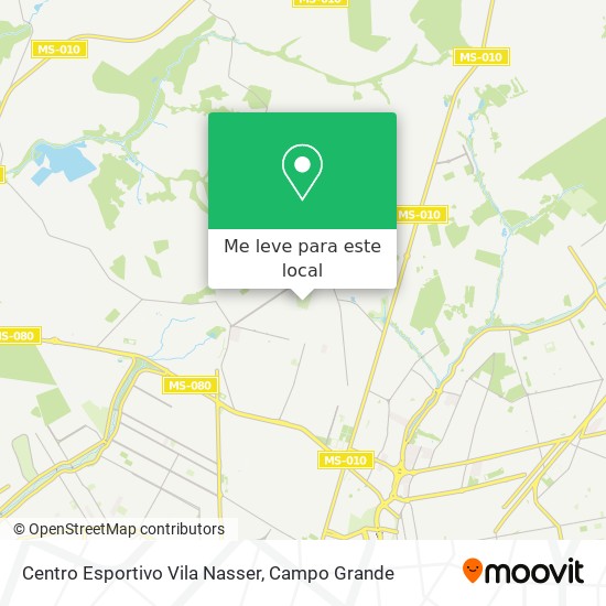 Centro Esportivo Vila Nasser mapa