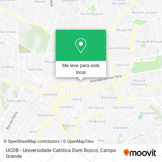 UCDB - Universidade Católica Dom Bosco mapa