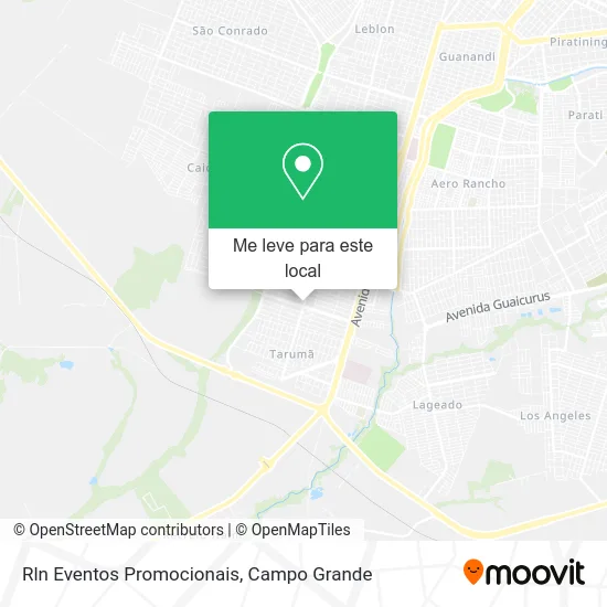 Rln Eventos Promocionais mapa
