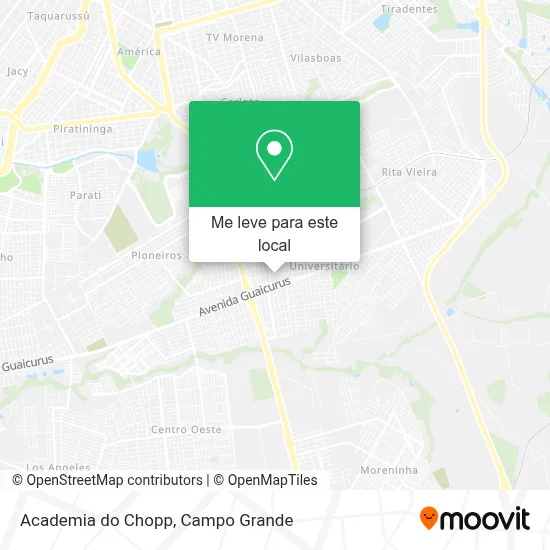 Academia do Chopp mapa