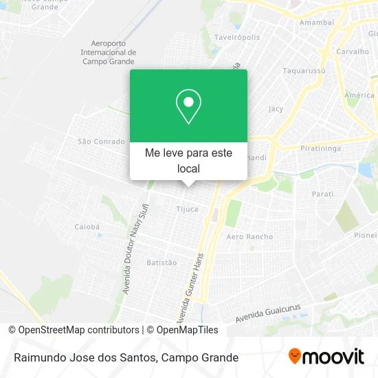 Raimundo Jose dos Santos mapa