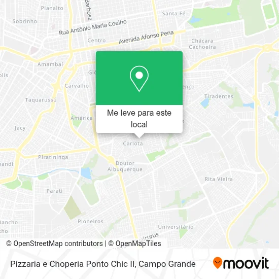 Pizzaria e Choperia Ponto Chic II mapa