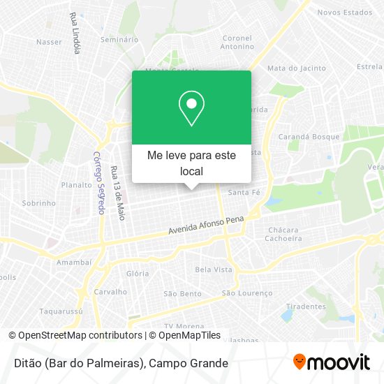 Ditão (Bar do Palmeiras) mapa