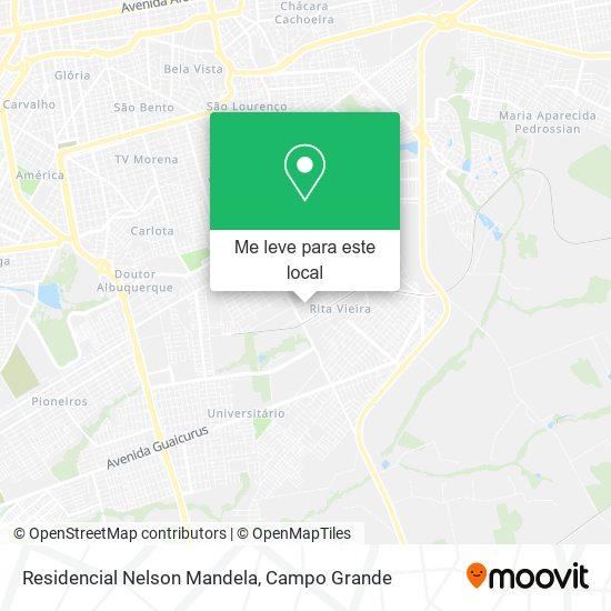 Residencial Nelson Mandela mapa