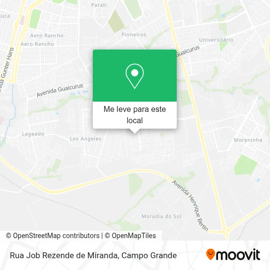 Rua Job Rezende de Miranda mapa