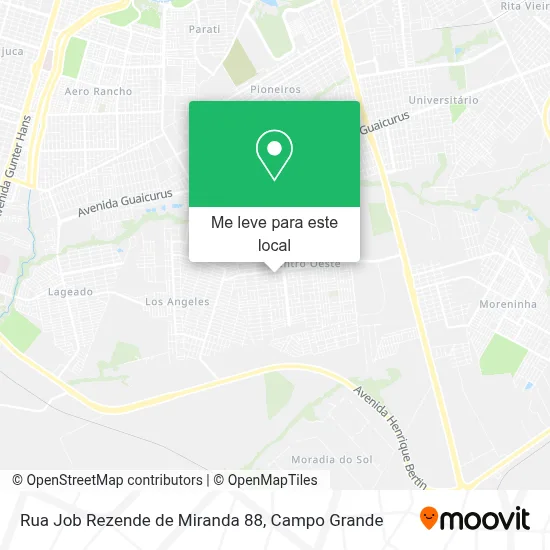 Rua Job Rezende de Miranda 88 mapa