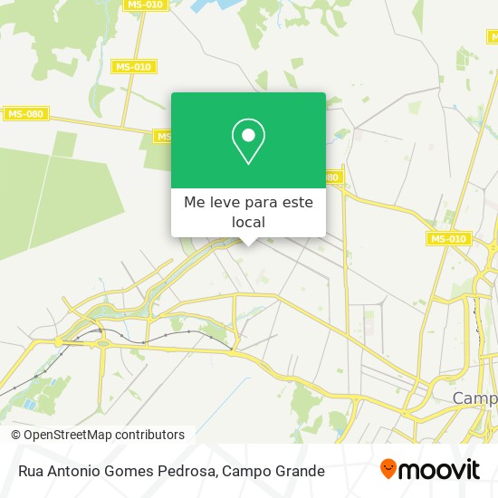 Rua Antonio Gomes Pedrosa mapa