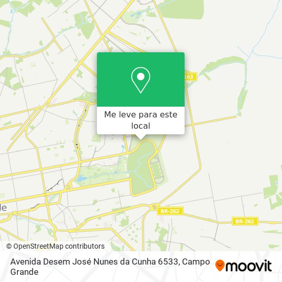 Avenida Desem José Nunes da Cunha 6533 mapa