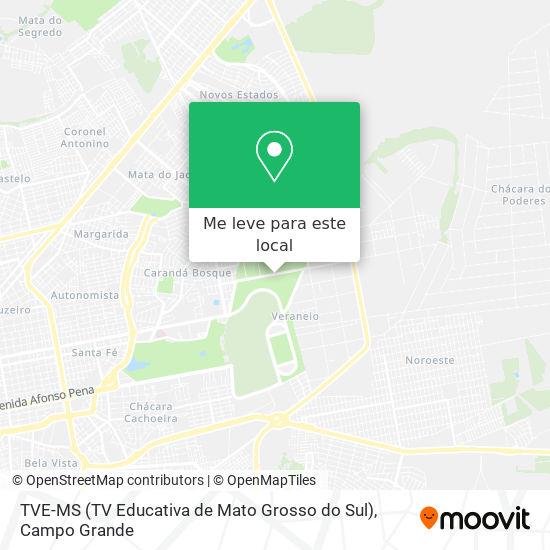 TVE-MS (TV Educativa de Mato Grosso do Sul) mapa