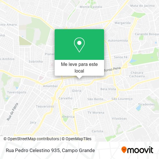 Rua Pedro Celestino 935 mapa