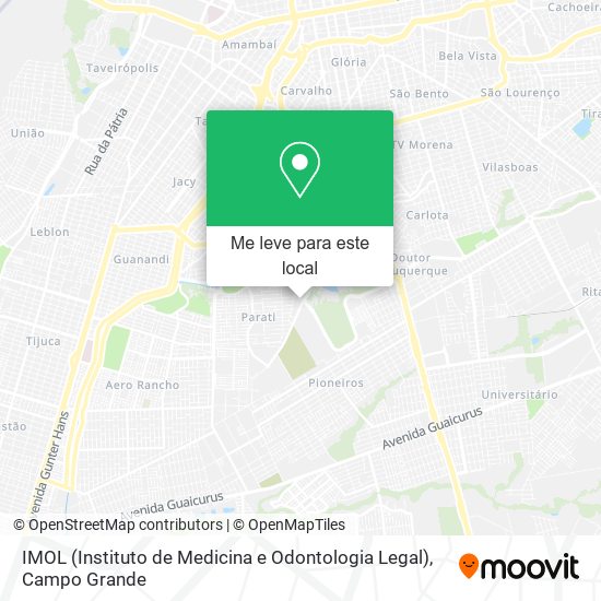 IMOL (Instituto de Medicina e Odontologia Legal) mapa