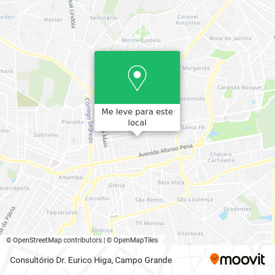 Consultório Dr. Eurico Higa mapa