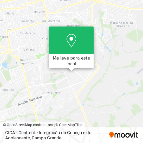 CICA - Centro de Integração da Criança e do Adolescente mapa