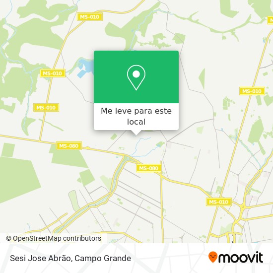 Sesi Jose Abrão mapa