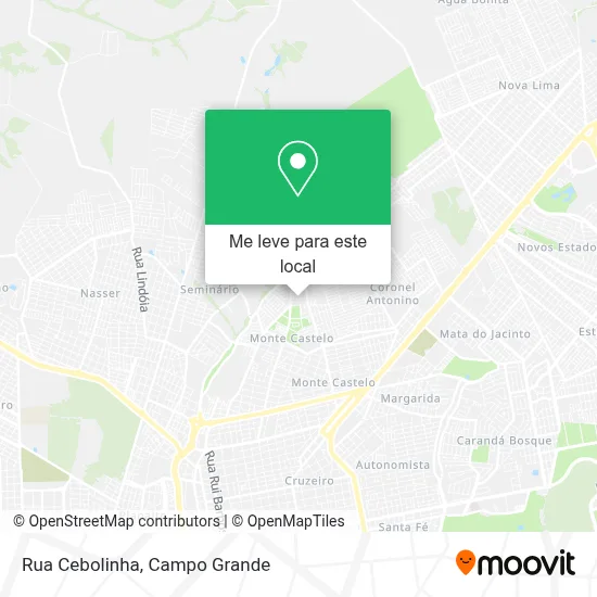 Rua Cebolinha mapa
