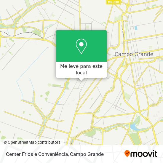 Center Frios e Conveniência mapa