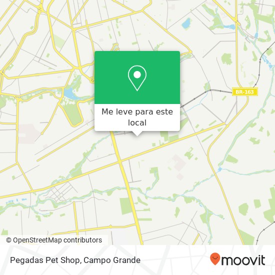 Pegadas Pet Shop mapa