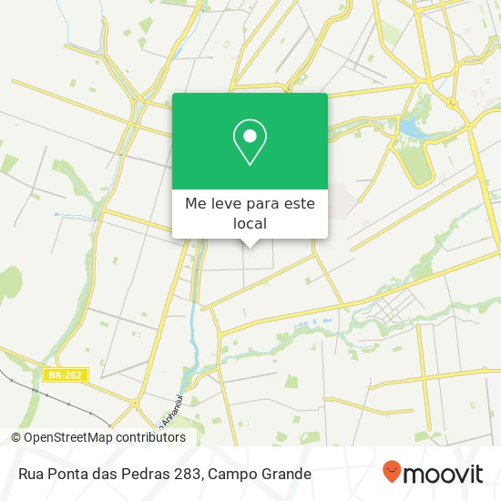 Rua Ponta das Pedras 283 mapa