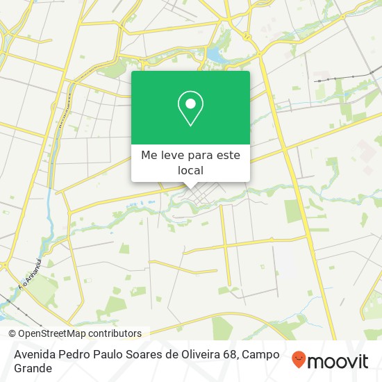 Avenida Pedro Paulo Soares de Oliveira 68 mapa