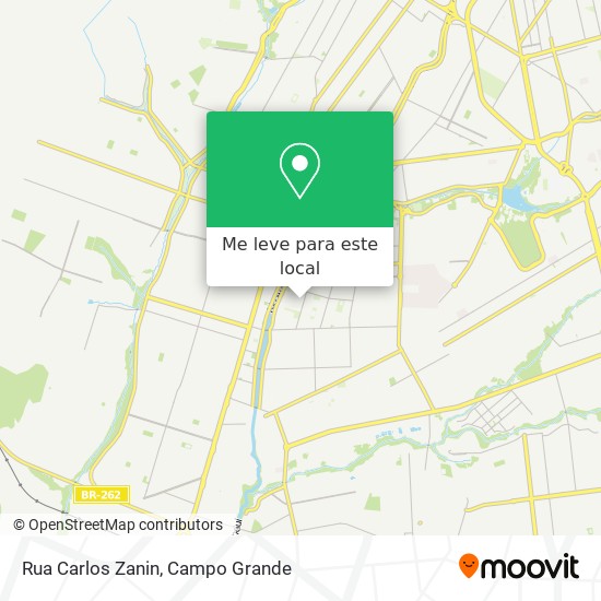 Rua Carlos Zanin mapa