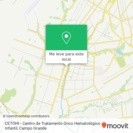 CETOHI - Centro de Tratamento Onco Hematológico Infantil mapa