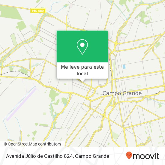 Avenida Júlio de Castilho 824 mapa